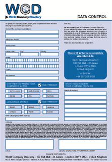 WCD-World Company Directory Ltd WCD-World Company Directory Ltd
